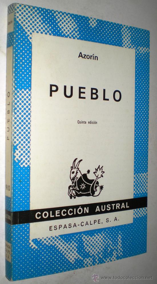 Libros de segunda mano: AZOR&Iacute;N: PUEBLO. - Foto 1
