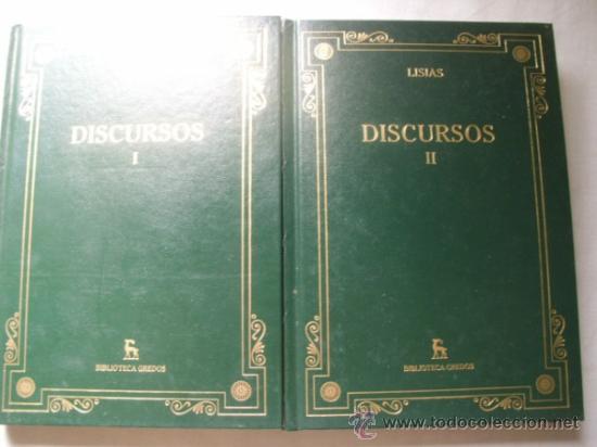 Libros de segunda mano: DISCURSOS (2 vol&uacute;menes) LISIAS. 2007 - Foto 1