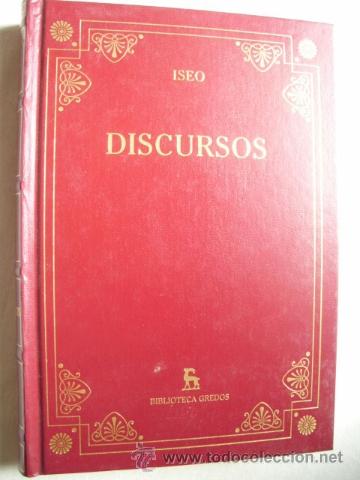 Libros de segunda mano: DISCURSOS. ISEO. 2007 - Foto 1