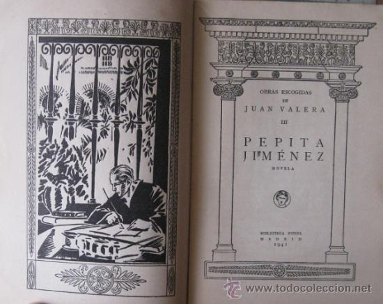 Libros de segunda mano: PEPITA JIM&Eacute;NEZ. Juan Valera 1941 - Foto 2