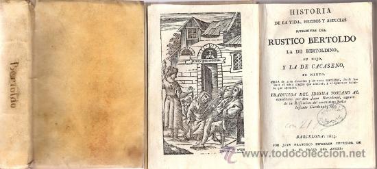 Libros de segunda mano: HISTORIA DEL R&Uacute;STICO BERTOLDO &ndash; A&Ntilde;O 1823 - Foto 1