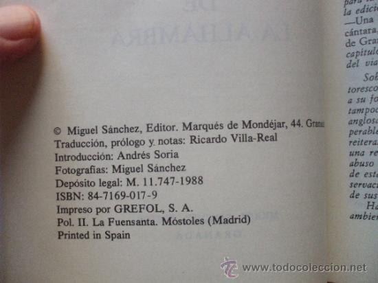 Libros de segunda mano: CUENTOS DE LA ALHAMBRA, W.Irving - Foto 2