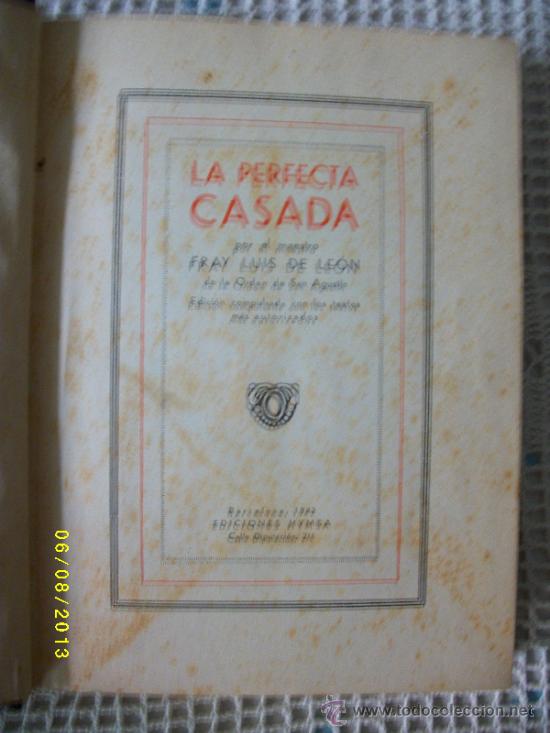 Libros de segunda mano: LA PERFECTA CASADA F. LUIS DE LE&Oacute;N - Foto 3
