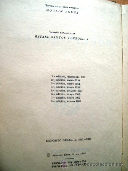 Libros de segunda mano: MOULIN ROUGE - PIERRE LA MURE (1960) - Foto 2