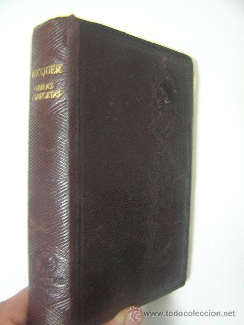 Libros de segunda mano: obras completas,gustavo adolfo becquer,1937, aguilar ed, ref crstl - Foto 1