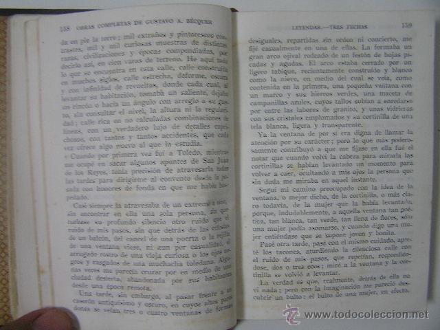 Libros de segunda mano: obras completas,gustavo adolfo becquer,1937, aguilar ed, ref crstl - Foto 8