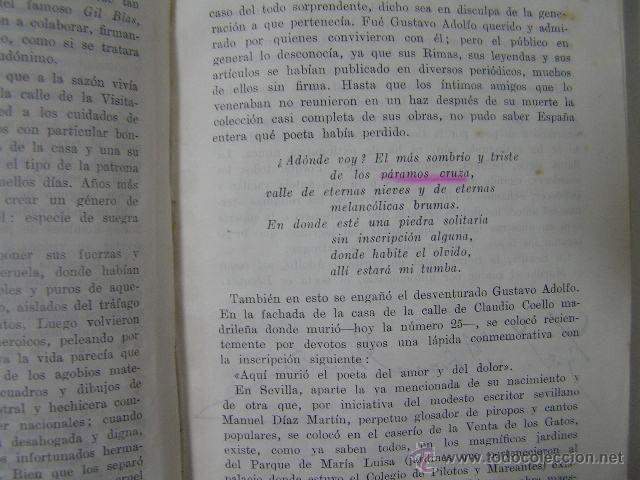 Libros de segunda mano: obras completas,gustavo adolfo becquer,1937, aguilar ed, ref crstl - Foto 6