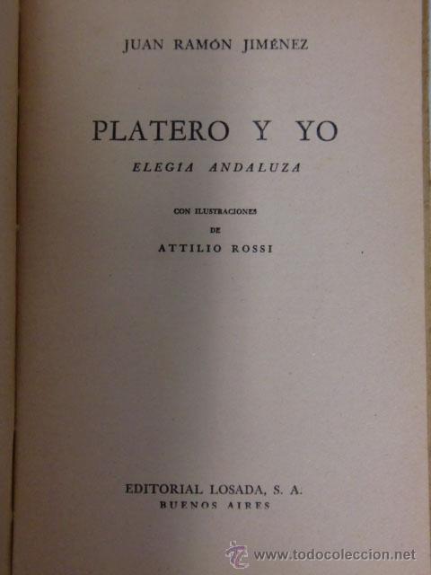 Libros de segunda mano: Platero y yo. Juan Ram&oacute;n Gim&eacute;nez - Foto 2