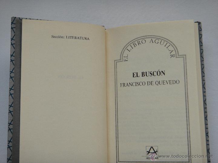 Libros de segunda mano: EL BUSC&Oacute;N, FRANCISCO DE QUEVEDO; EL LIBRO AGUILAR - Foto 2