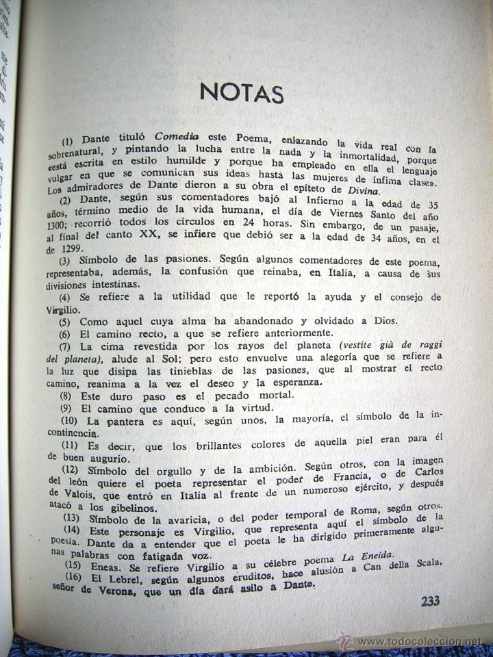 Libros de segunda mano: LA DIVINA COMEDIA - DANTE. EDIC. PETRONIO EN 1973. - Foto 4