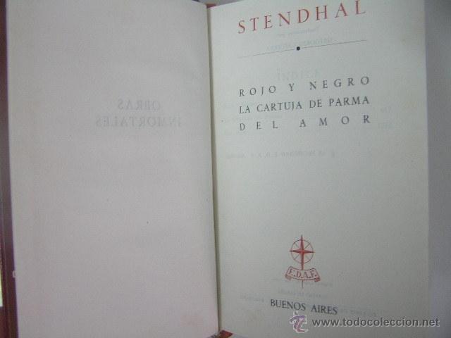 Libros de segunda mano: obras inmortales,stendhal,1960,edaf ed,ref &ntilde;9 - Foto 4