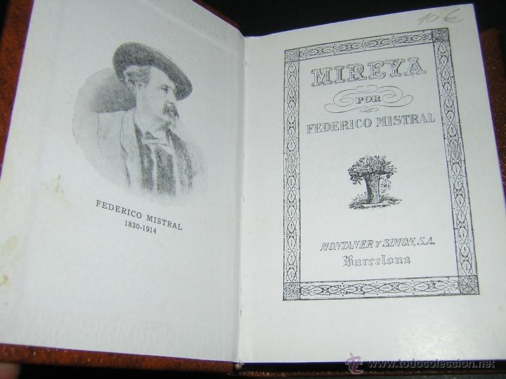 Libros de segunda mano: 1971 - FEDERICO MISTRAL - MIREYA - MONTANER Y SIMON - Foto 2