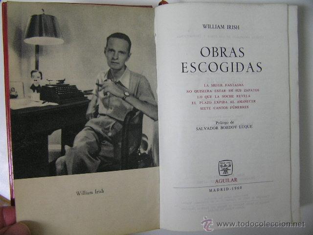 Libros de segunda mano: william irish obras escogidas,1960,aguilar ed,ref &ntilde;&ntilde;8 - Foto 4