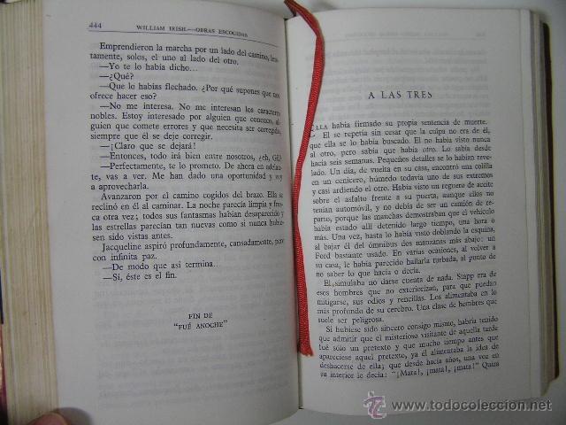 Libros de segunda mano: william irish obras escogidas,1960,aguilar ed,ref &ntilde;&ntilde;8 - Foto 5