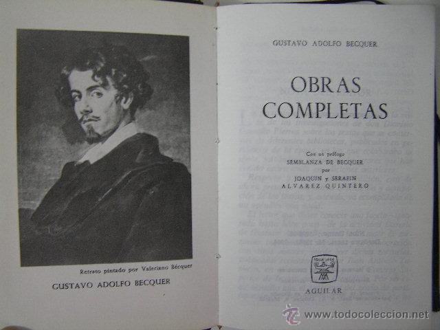 Libros de segunda mano: obras completas,becquer,1964,aguilar ed, - Foto 4
