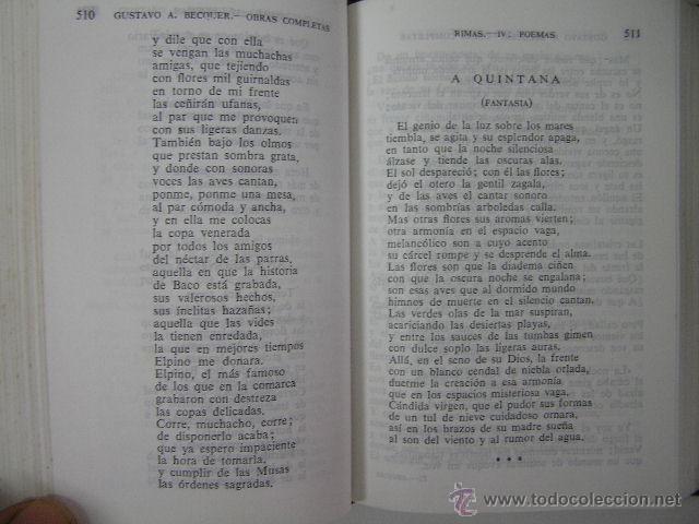 Libros de segunda mano: obras completas,becquer,1964,aguilar ed, - Foto 5