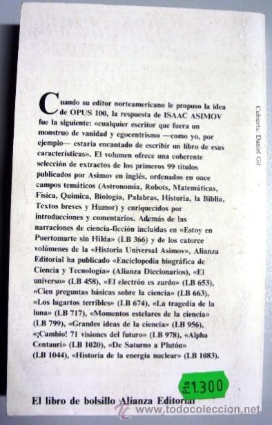 Libros de segunda mano: ISAAC ASIMOV - OPUS 100 - Foto 2