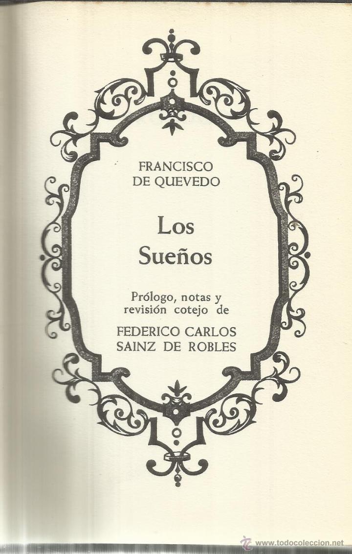 Libros de segunda mano: LOS SUE&Ntilde;OS. FRANCISCO DE QUEVEDO. EDICIONES DEL ARCE. MADRID. 1969 - Foto 1
