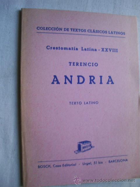 Libros de segunda mano: ANDRIA.  TERENCIO. 1987 - Foto 1