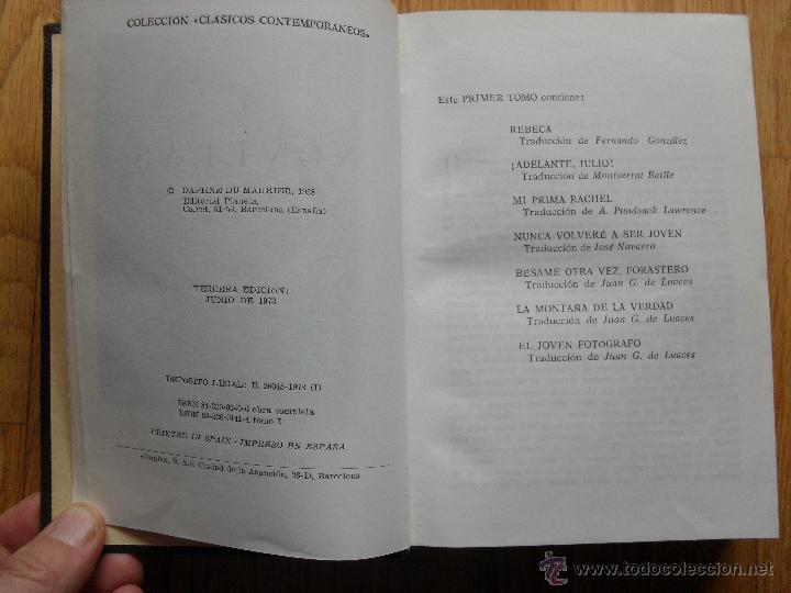 Libros de segunda mano: DAPHNE DU MAURIER, Novelas Tomo I, Planeta - Foto 5