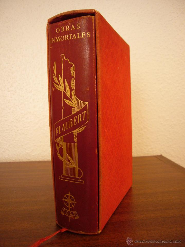 Libri di seconda mano: GUSTAVE FLAUBERT: OBRAS INMORTALES (MONTEVIDEO, EDAF, 1962) PLENA PIEL. ESTUCHE. PAPEL BIBLIA.