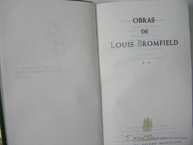 Libros de segunda mano: obras de bromfield I y II,1959,janes ed,ref &ntilde;&ntilde;5 - Foto 4