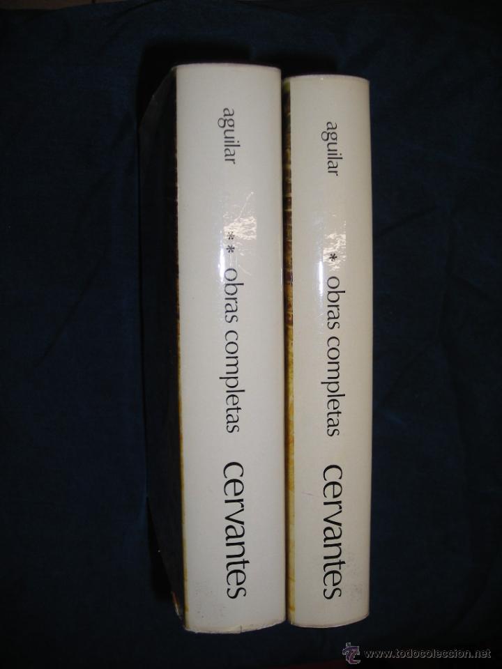 Libros de segunda mano: CERVABTES OBRAS COMPLETA   AGUILAR    2 VOLS. - Foto 2