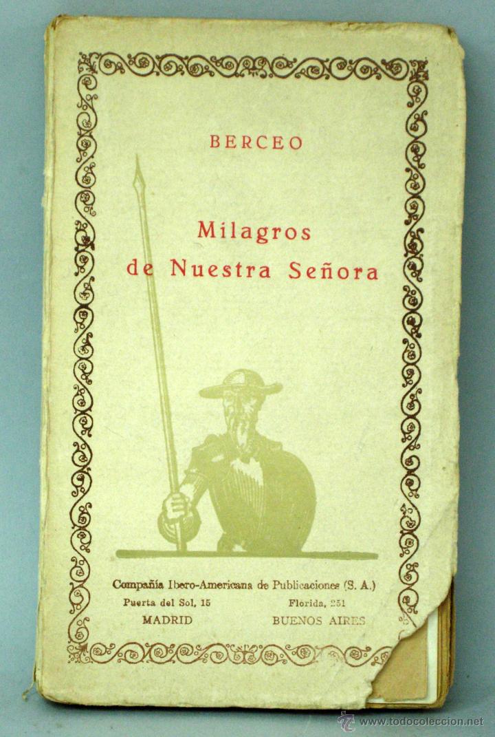 Second hand books: Milagros de Nuestra Se&ntilde;ora Gonzalo de Berceo Compa&ntilde;&iacute;a Iberoamericana Publicaciones s/f