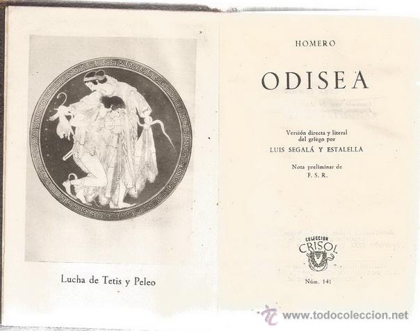 Libros de segunda mano: HOMERO. Odisea. RM65679 - Foto 2