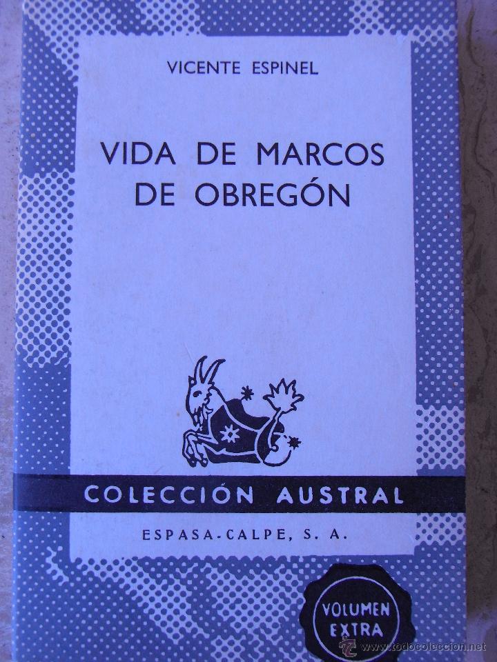 Libros de segunda mano: VIDA DE MARCOS DE OBREG&Oacute;N. Vicente Espinel - Foto 1