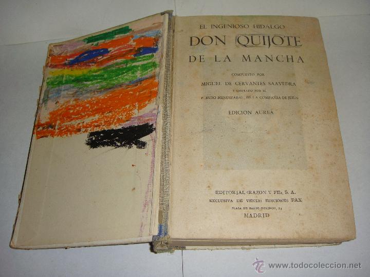 Libros de segunda mano: Don Quijote de la Mancha. Edici&oacute;n Aurea. 1954 - Foto 2