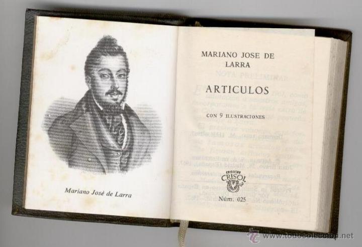 Libros de segunda mano: ART&Iacute;CULOS, LARRA, CRISOL&Iacute;N N&ordm; 25, Env&iacute;o gratis - Foto 1