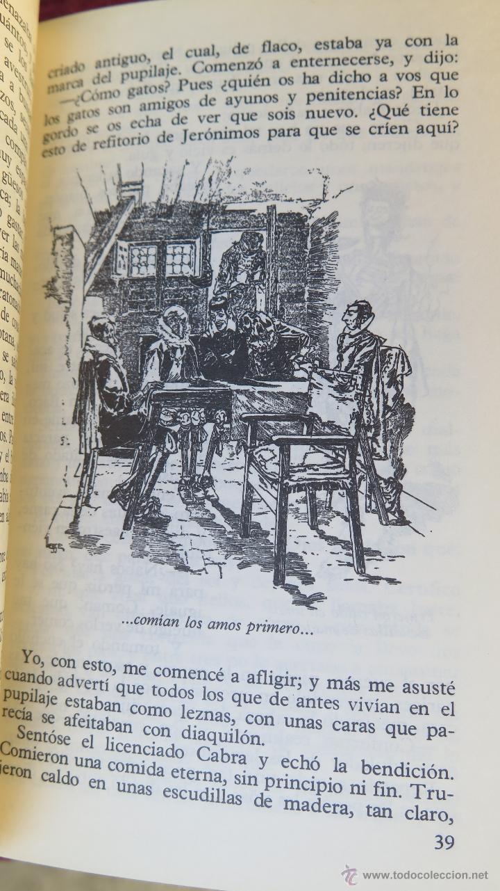 Libros de segunda mano: VIDA DEL BUSCON. SUE&Ntilde;OS Y DISCURSOS. QUEVEDO. AGUILAR. CRISOL - Foto 3