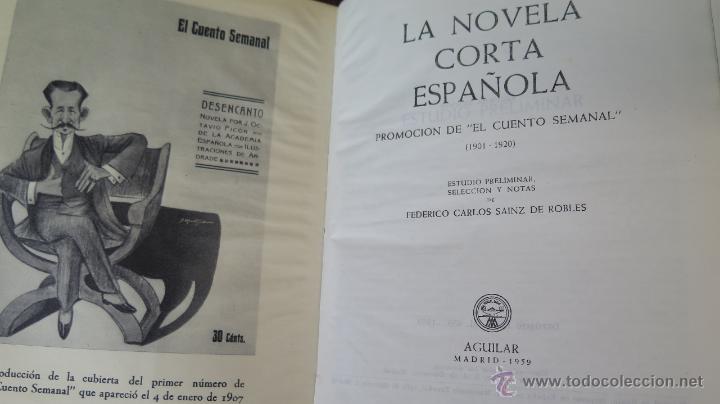 Libros de segunda mano: 1959.- LA NOVELA CORTA ESPA&Ntilde;OLA. AGUILAR - Foto 2