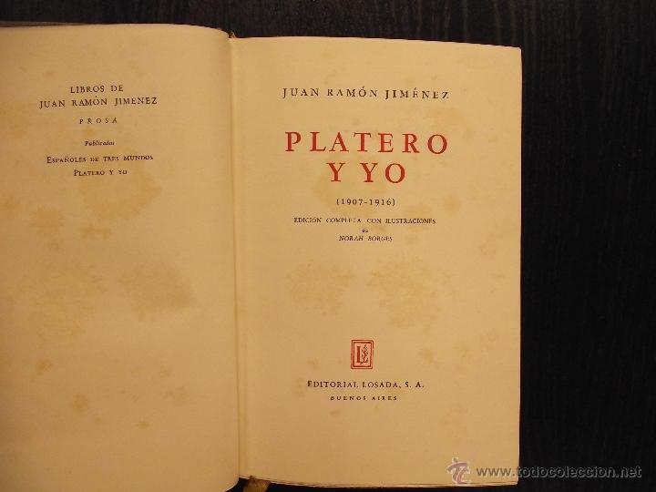 Libros de segunda mano: PLATERO Y YO, JUAN RAMON JIMENEZ, 1942 - Foto 1
