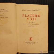 Libros de segunda mano: PLATERO Y YO, JUAN RAMON JIMENEZ, 1942. Lote 45533469