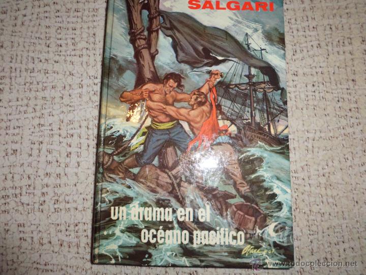 Libros de segunda mano: SALGARI  N&ordm; 16 UN DRAMA EN EL OCEANO PACIFICO EDITORIAL GAHE - Foto 1