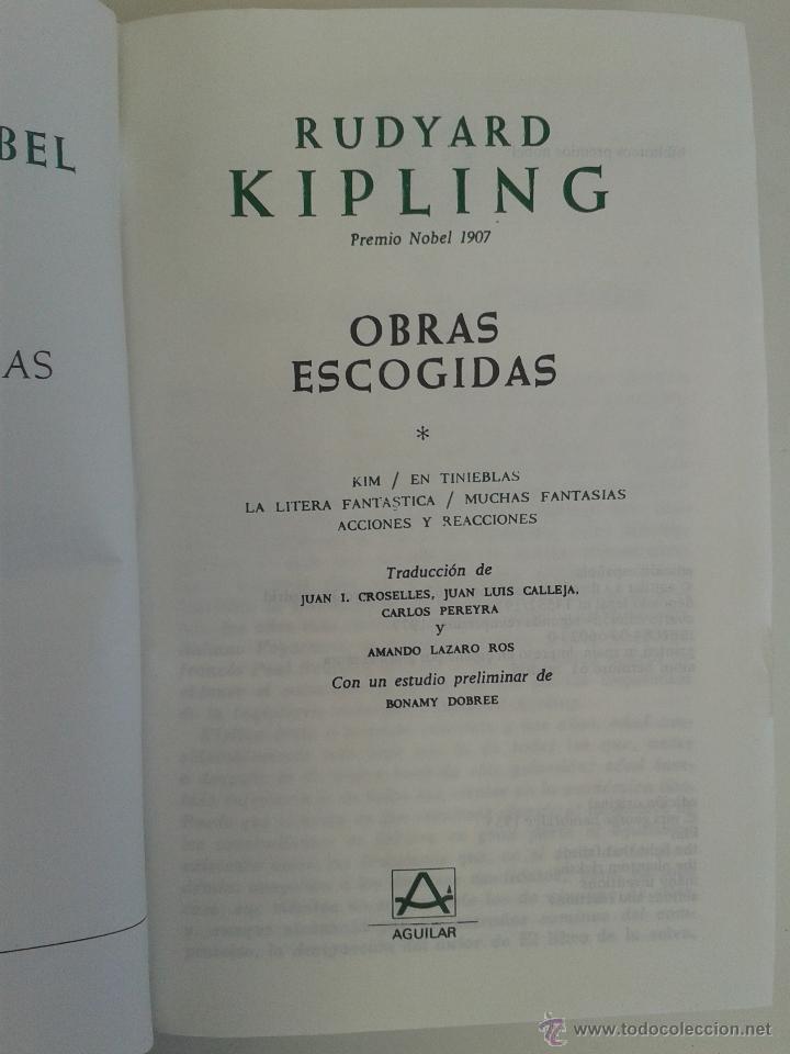 Libros de segunda mano: OBRAS COMPLETAS.  RUDYARD KIPLING. ED. AGUILAR.  A&Ntilde;O 1979 - Foto 4