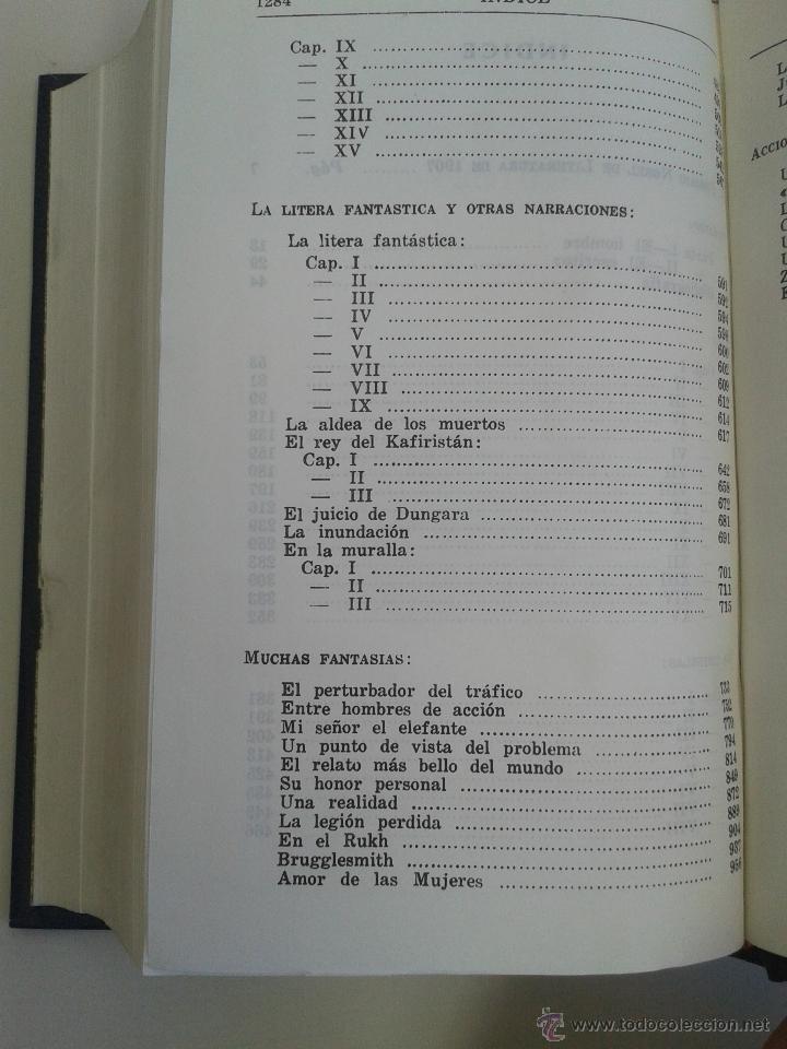 Libros de segunda mano: OBRAS COMPLETAS.  RUDYARD KIPLING. ED. AGUILAR.  A&Ntilde;O 1979 - Foto 8