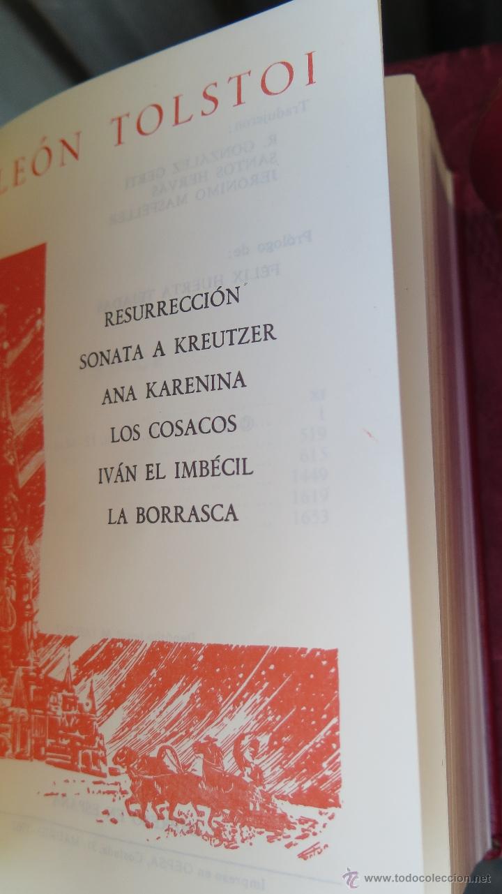 Libros de segunda mano: 1967.- OBRAS INMORTALES. TOLSTOI. EDAF. CON ESTUCHE - Foto 2