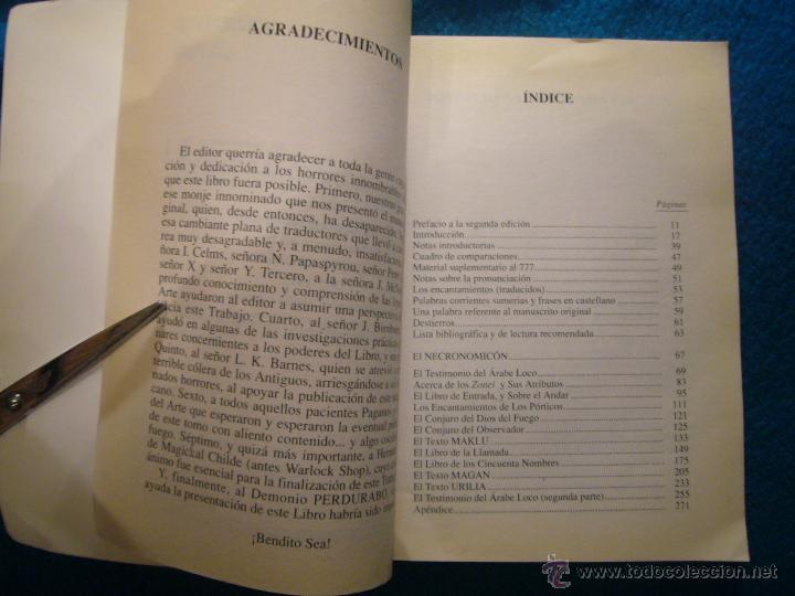Libros de segunda mano: SIMON (RECOPILADOR): - EL NECRONOMICON - (MADRID, 1992) - Foto 3