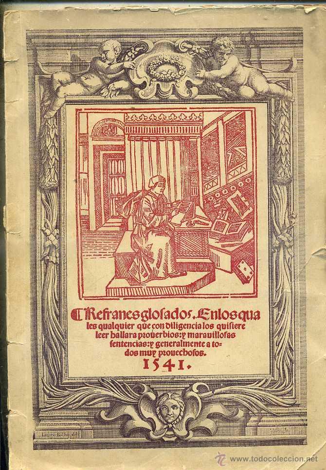 Libros de segunda mano: AN&Oacute;NIMO : REFRANES GLOSADOS (BALAGU&Eacute;, 1955) FACS&Iacute;MIL DE 1541 - Foto 1