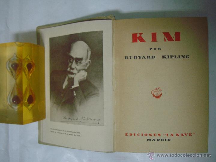Libros de segunda mano: RUDYARD KIPLING. KIM.  EDICIONES LA NAVE 1942 - Foto 2