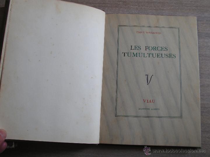Libros de segunda mano: EMILE VERHAEREN - LES FORCES TUMULTUEUSES - Foto 1