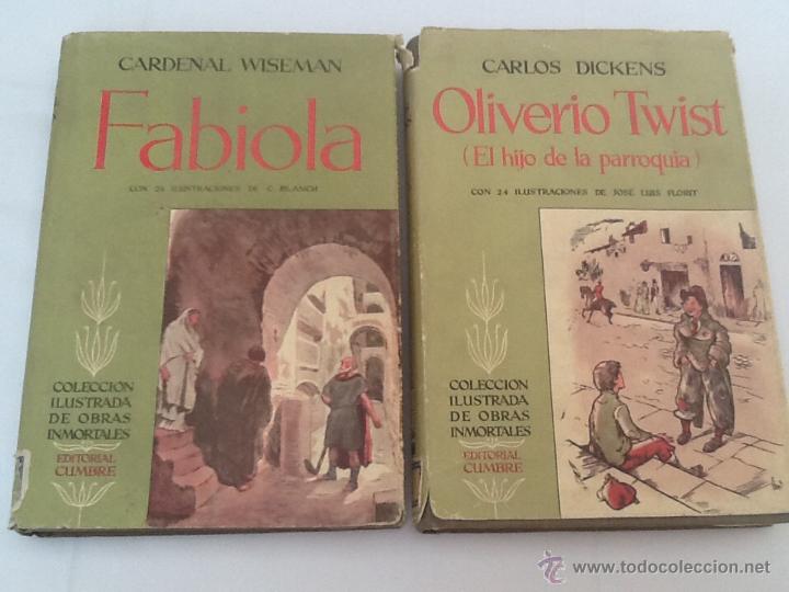 Libros de segunda mano: Libros antiguos Fabiola y Oliverio Twist - Foto 1