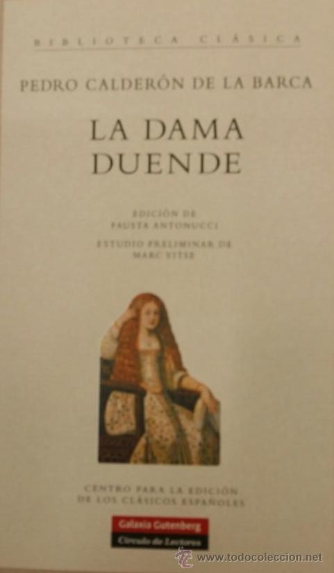 Libros de segunda mano: LA DAMA DUENDE de PEDRO CALDER&Oacute;N DE LA BARCA - Foto 1