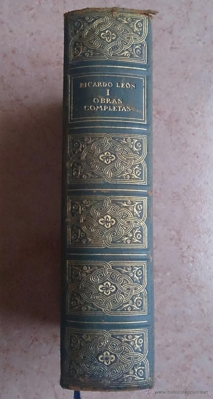 Libros de segunda mano: RICARDO LE&Oacute;N - OBRAS COMPLETAS I , 1944 - BIBLIOTECA NUEVA . - Foto 3