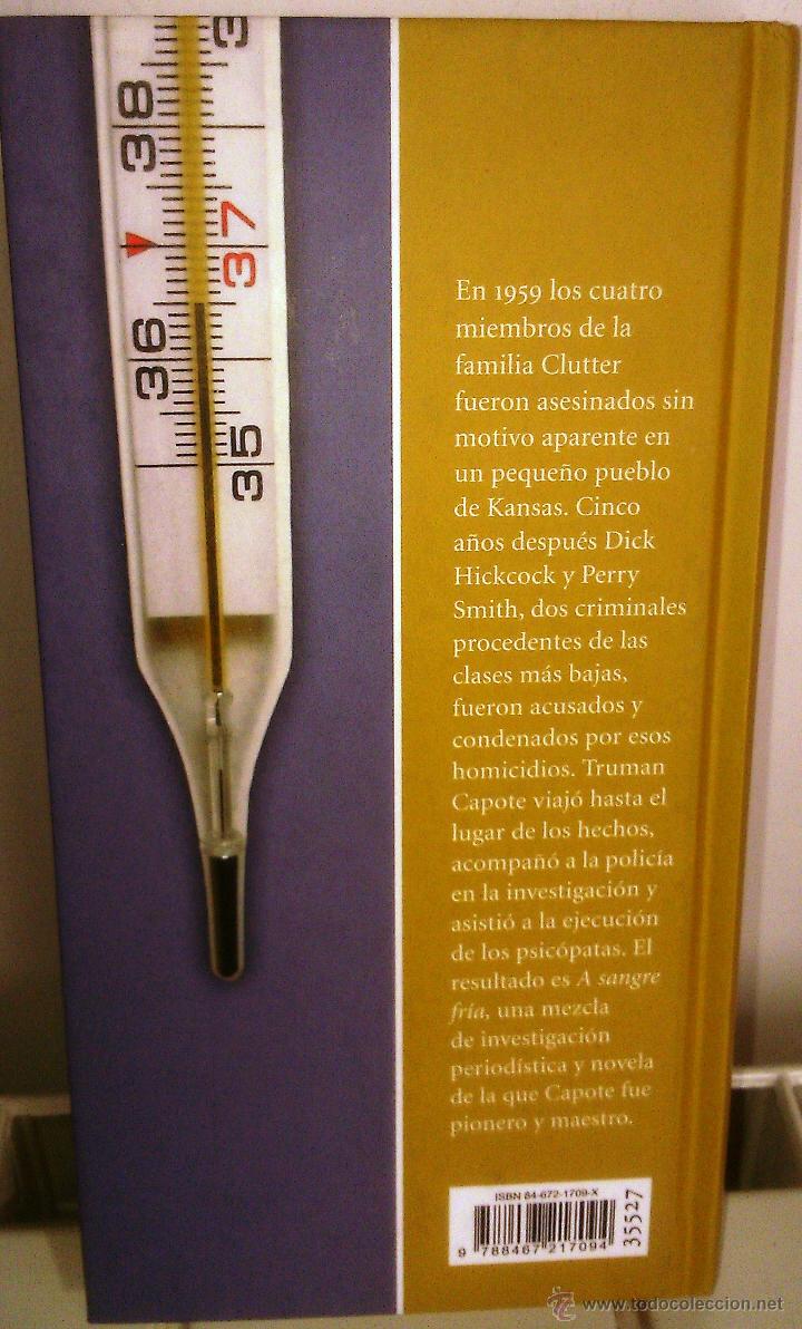 Libros de segunda mano: A SANGRE FR&Iacute;A. TRUMAN CAPOTE (C&Iacute;RCULO DE LECTORES, 2006) - Foto 2