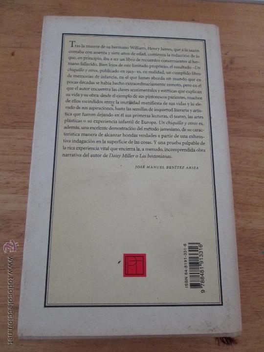 Libros de segunda mano: HENRY JAMES. UN CHIQUILLO Y OTROS. E.D. PRE-TEXTOS. PRIMERA EDICION. - Foto 14