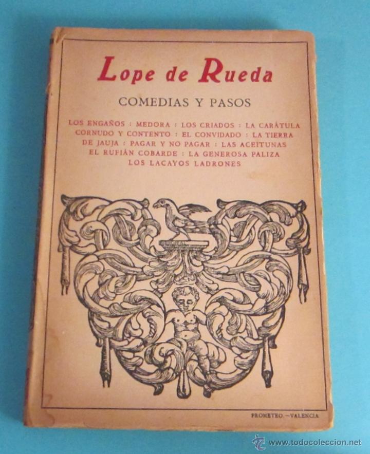 Libros de segunda mano: LOPE DE RUEDA. COMEDIAS Y PASOS. EDITORIAL PROMETEO - Foto 1